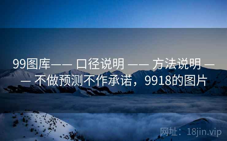 99图库—— 口径说明 —— 方法说明 —— 不做预测不作承诺,9918的图片 99图库—— 口径说明 —— 方法说明 —— 不做预测不作承诺,9918的图片